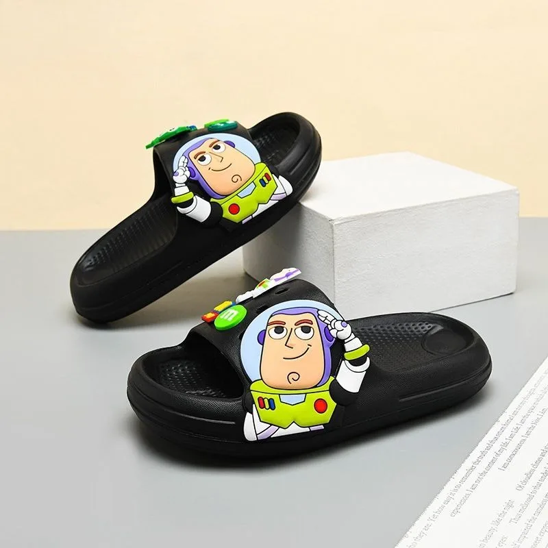 Toy Story Buzz Lightyear animacja kreskówka kreatywne EVA kapcie modne proste wewnętrzne antypoślizgowe miękkie podeszwy zewnętrzne sandały