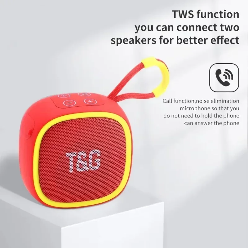 TG659 Mini Wireless Bluetooth Speaker Portable TWS Bluetooth 5.3 Sound Box HIFI Loudspeaker Support TF Card Radio