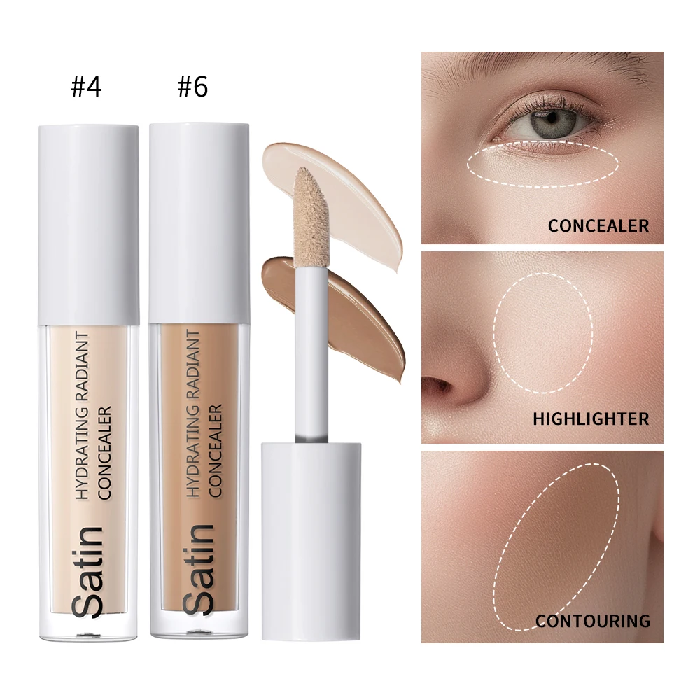 Long Lasting Highly Concealer Full Coverage  Pigmented Matte Finish Medium Neutral 6 Colors Camo Concealer Makeup