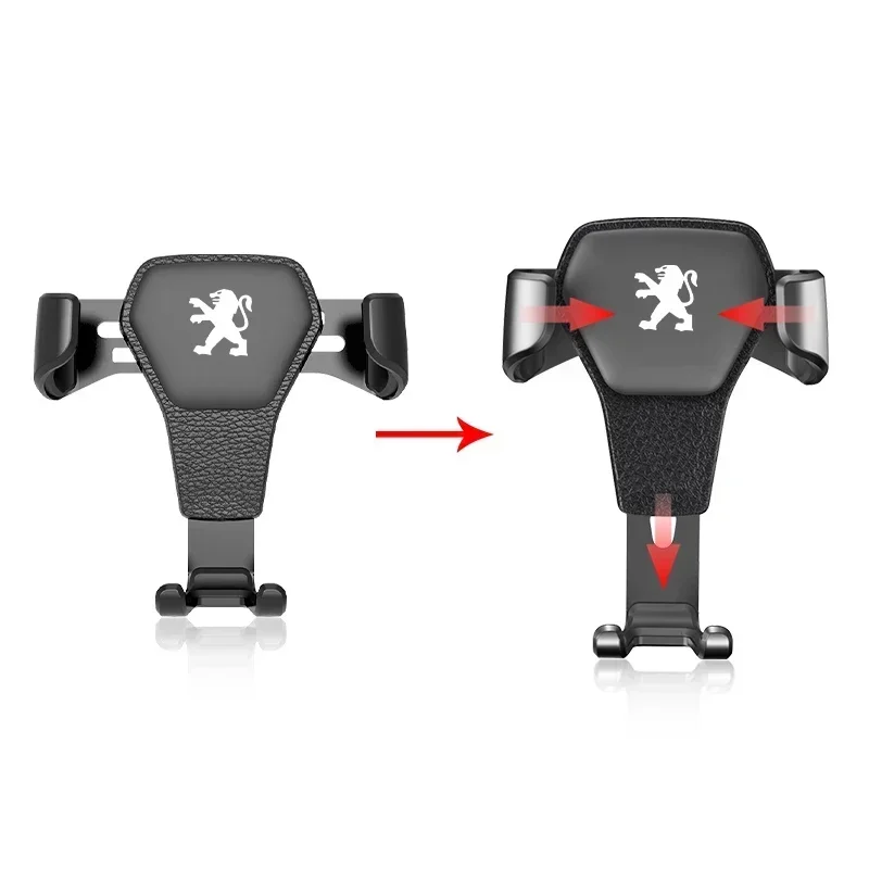 For Peugeot 308 206 207 407 607 108 Car Air Vent Smartphone Bracket Car Phone Holder Mount Stand GPS Support Wheel Center Caps
