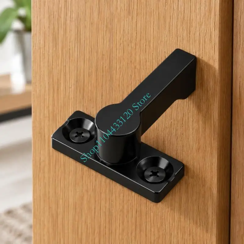Storage Unit Fastener with Rotating Lever and Two Hole Base Plate