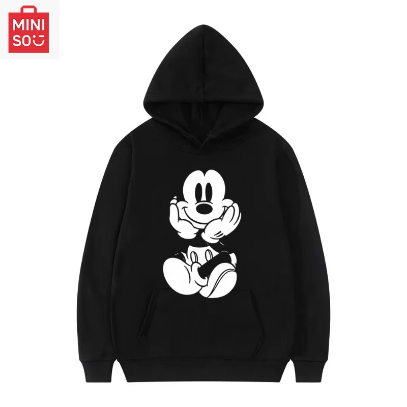 

Disney Mickey Minnie Cartoon New Men's and Women's Spring and Autumn Winter Hoodies Casual Couple Sportswear Clothing Top