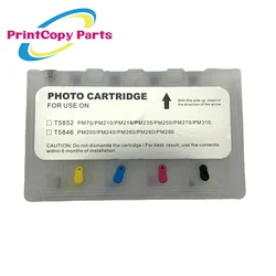 4PCS T5852 T5846 Refill Ink Cartridge with One Time Chip for Epson PM70 PM210 PM215 PM235 PM250 PM270 PM310 PM200 PM240 PM260