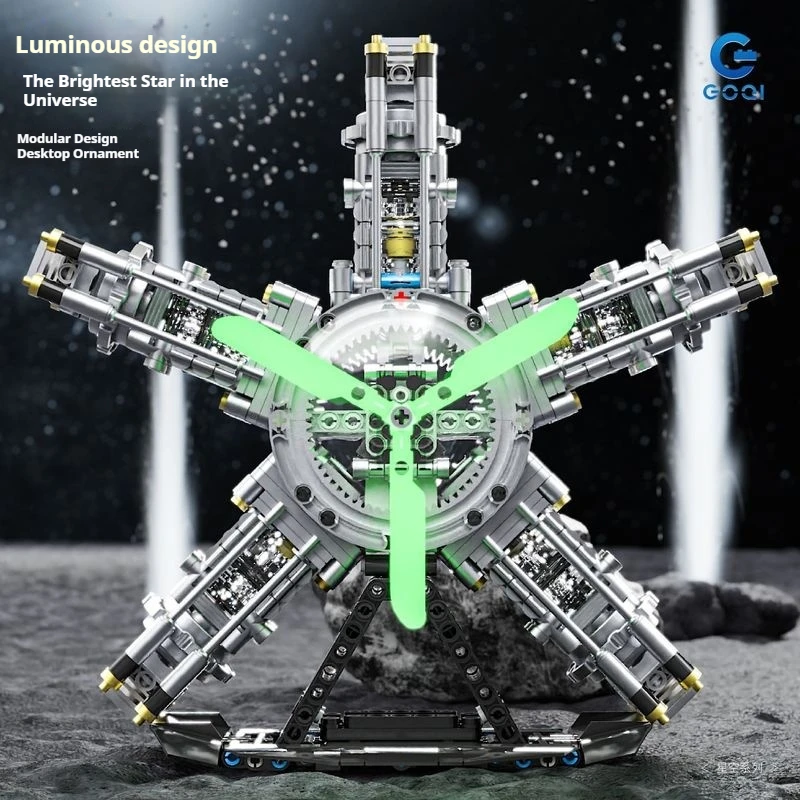 STEM Toys Blocos de Construção de Motor - 3053-YC489 Modelo de Motor Mecânico Kit de Montagem Educacional para Crianças Meninos Presente Legal