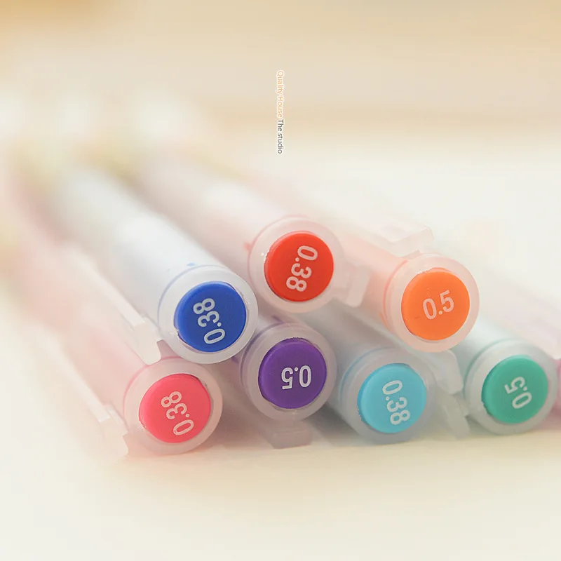 Juego de rotuladores de Gel creativos, bolígrafos de tinta de color de 0,5mm, papelería de escritura, estilo japonés, suministros escolares y de
