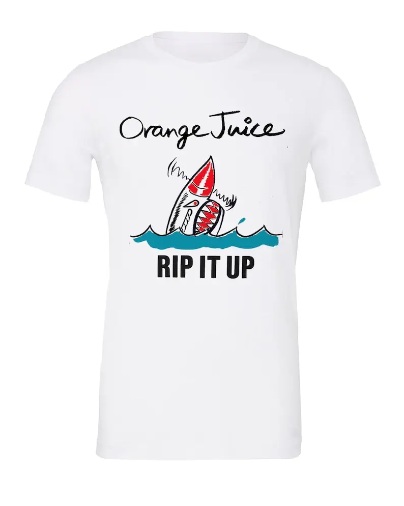 Vintage Style Orange Juice Rip It Up Tee! Adult Regular Fit O-Necked T-Shirt Classic T-Shirt Men's Clothing