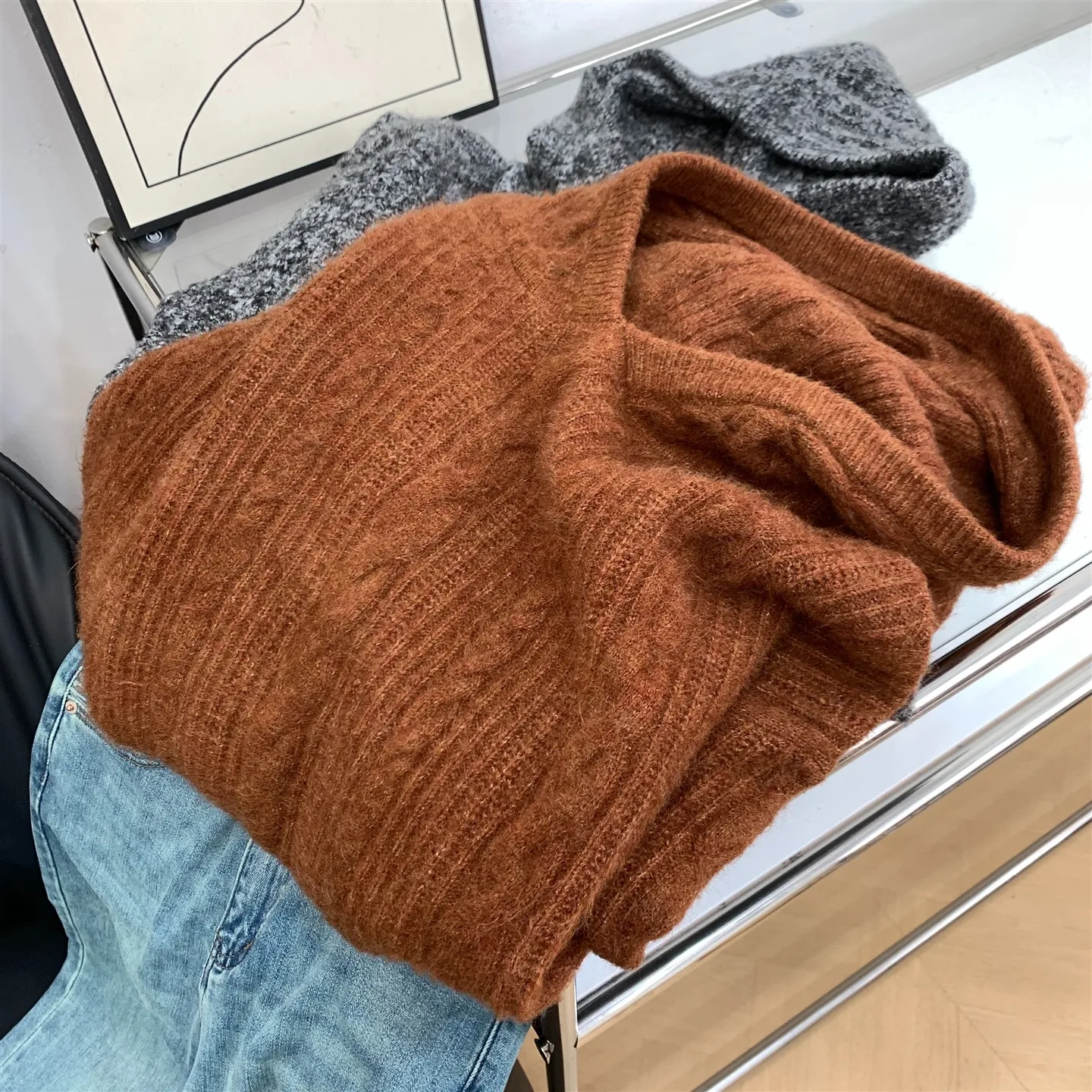 

Осенняя новинка, женская толстовка с капюшоном Lazy Sle Long Sve, однотонный повседневный свитер, милая прямая трубка, обычная тонкая