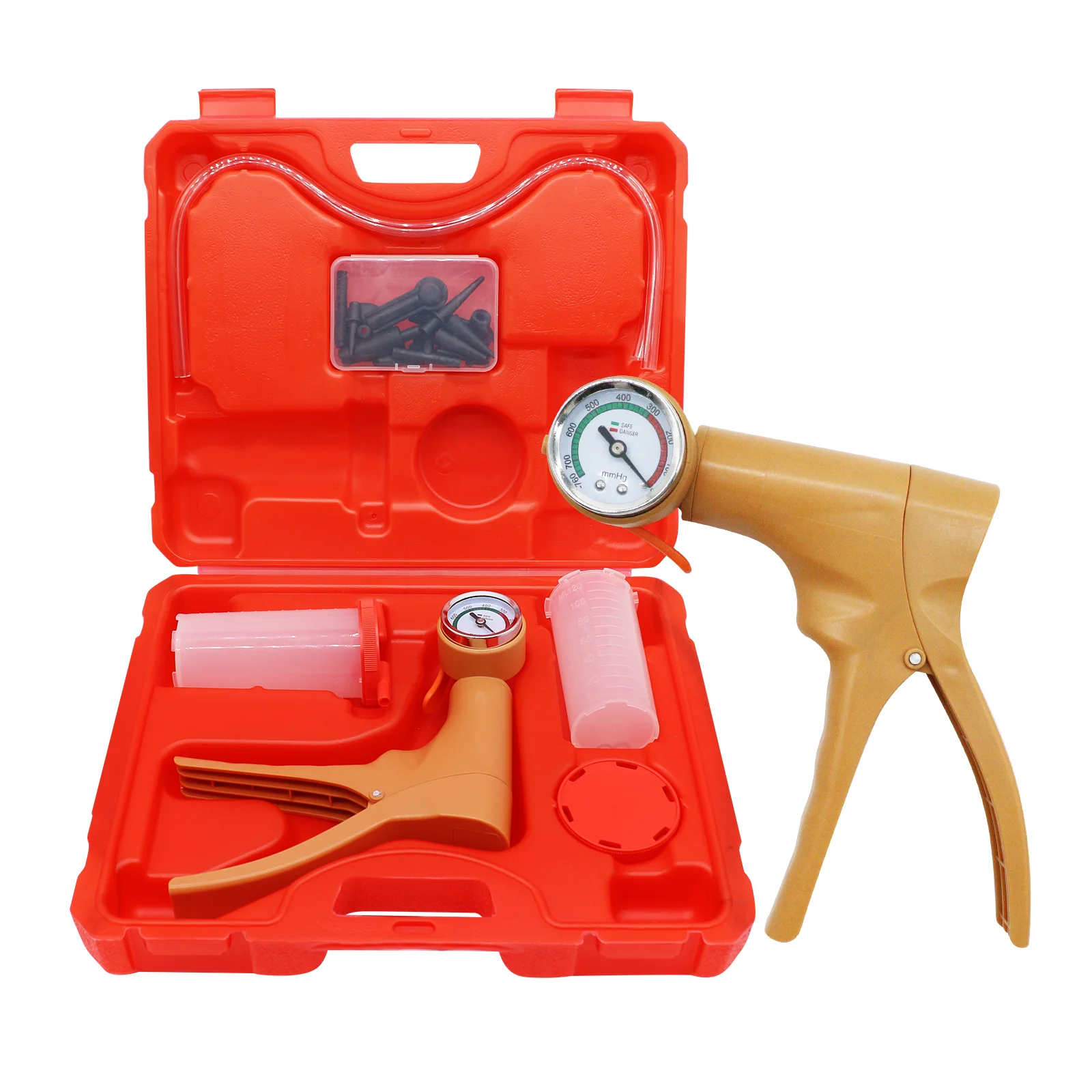 Manual Vacuum Pump Test Pistol Tester Pressure Vacuum Gauge Auto Maintenance Tool for Brake Fluid Drain And Fuel Filling