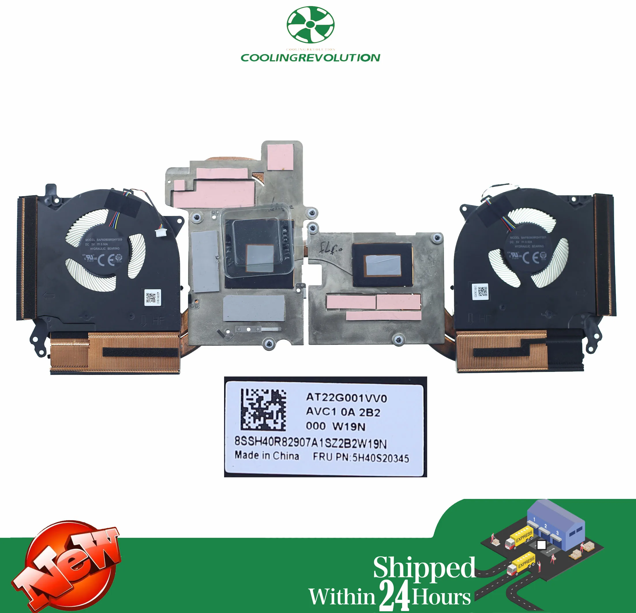 Laptop CPU Heatsink Fan For Lenovo Legion 5-15ITH6 82JK 5H40S20345 5H40S20344 5H40S20346