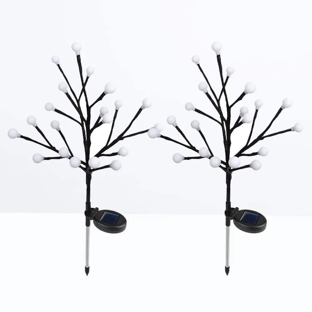

2 Pcs Solar LED Lights for Garden Decoration L Lamp Outdoor Waterproof Twig Branches Lawn Solar Powered Low