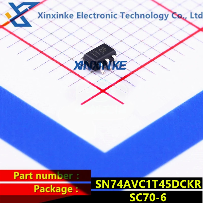 5PCS SN74AVC1T45DCKR SC70-6 Mark: TCF TC* Translation - Voltage Levels SINGLE-BIT BUS TRANSCEIVER Logic ICs Brand New Original