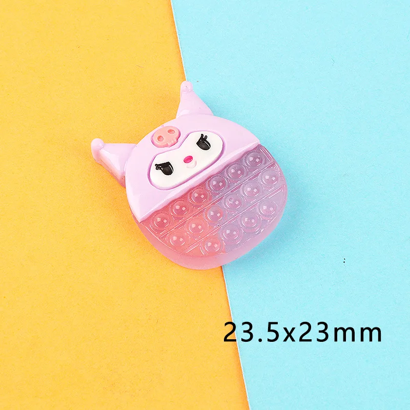 10pcs Cartoon Kawaii Mini Resin Animal Bubble Toy Crafts Accessories Materials Embellishment Flatback Charm Figure Scrapbook Diy