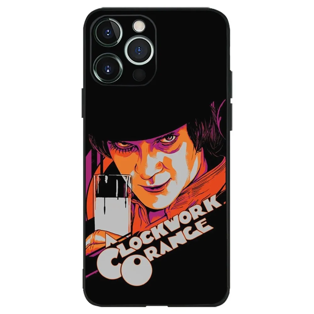 A Clockwork Orange Movie Phone Case For iPhone 16,15,14,13,12,11,Plus,Pro Max,XS,X,XR,SE,Mini,8,7 Soft Silicone Black Cover