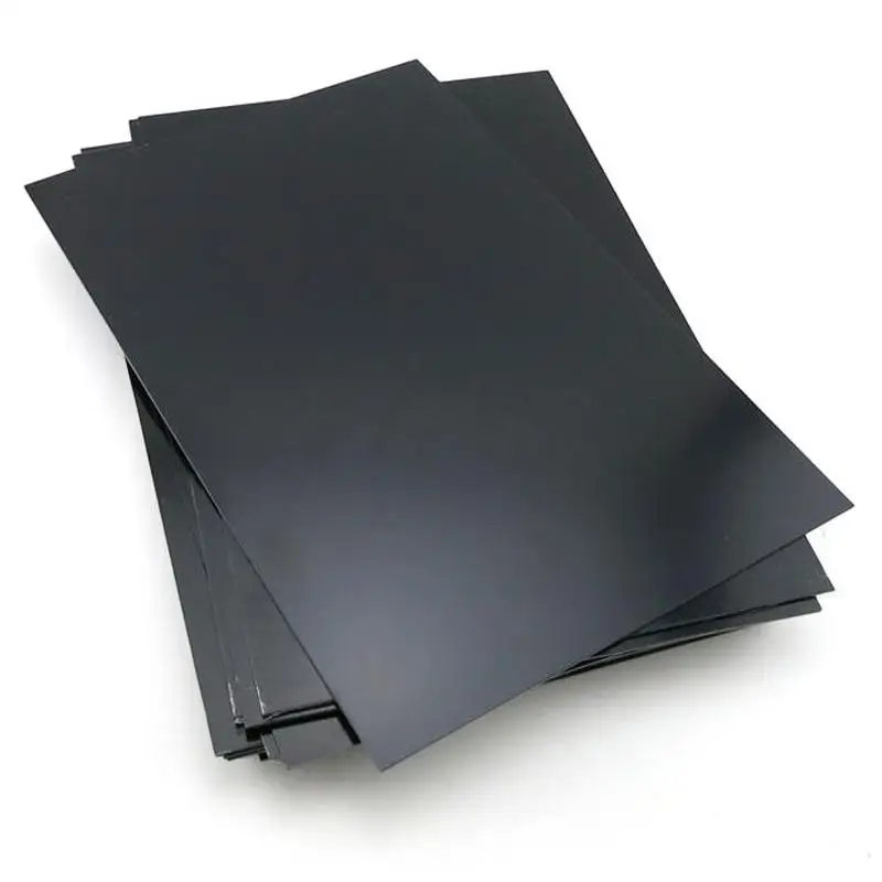 ABS Flat Hard Plastic Sheet 1Pcs Black Easy to Shape Carve for DIY Craft Handmade Model Building Hobbyist Supplies