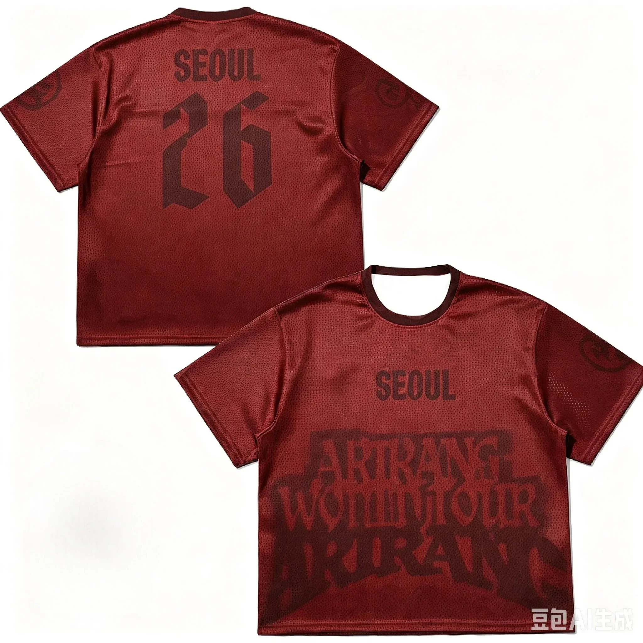 Sommer Arirang Tour City Jersey T-Shirt Sport Fußballtrikot Oberteil Herren Freizeit T-Shirt Atmungsaktives Kurzarm-Oberteil für Männer und Frauen – Detail 8