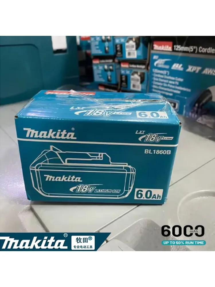 Makita oplaadbare lithiumbatterij 18V 6000mAh originele Makita gereedschapsbatterij BL1860 BL1890 DC18RC oplader 18V batterij - afbeelding 2