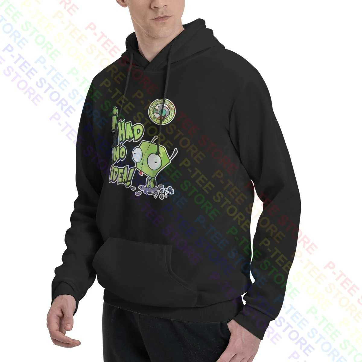 I Had No Idea Deep Thoughts With Gir Invader Zim Hoodie Sweatshirts Hoodies New Print Vintage High Quality