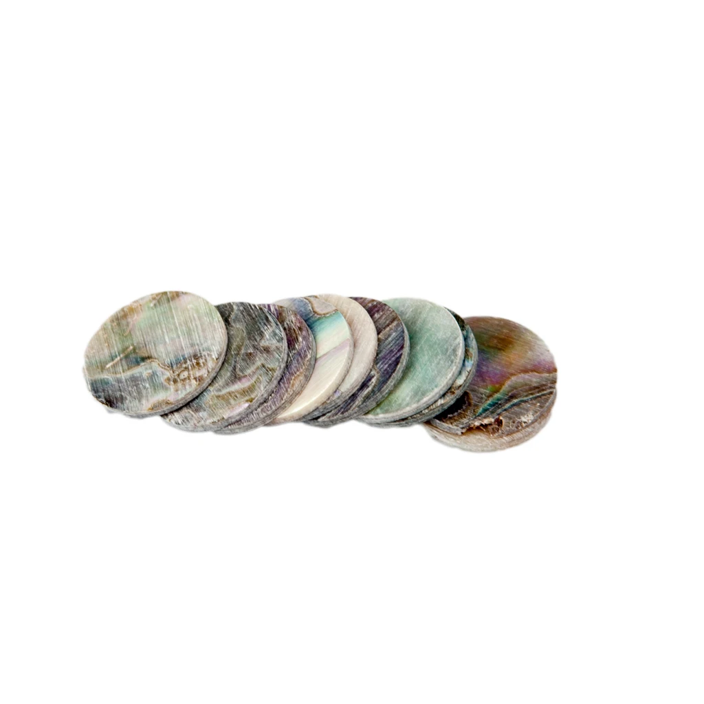 LOOK  Abalone Shell Guitar Fretboard Dots Fingerboard Markers Inlay Dots Fingerboard Neck Side Dots Diameter Of 3mm-12mm 10 PCS