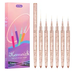 nail supplier Handmade 100% Pure Kolinsky Brush Custom Handle Acrylic Nail Brush for Acrylic Nails Art