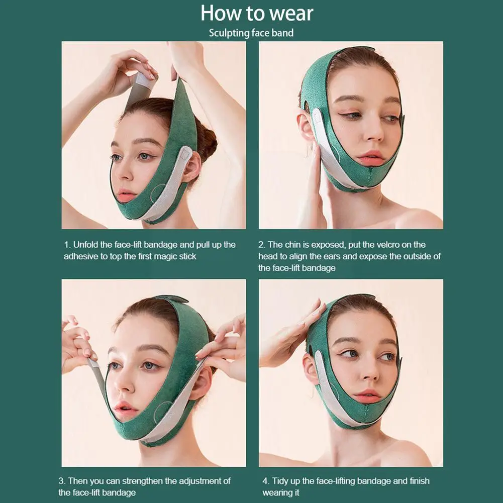 Breathable Face Slimming Strap V Face Cheek Lift Up Band Reduce Double Chin Bandage For Face V-Line Shaping Belt Lift Oval M9G8