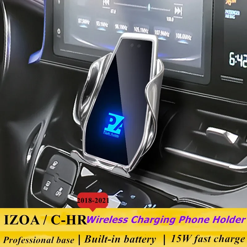 2018-2021 For C-HR IZOA CHR Phone Holder Wireless Charger Toyota Car Mobile Phone Mount Navigation Bracket GPS Support 360