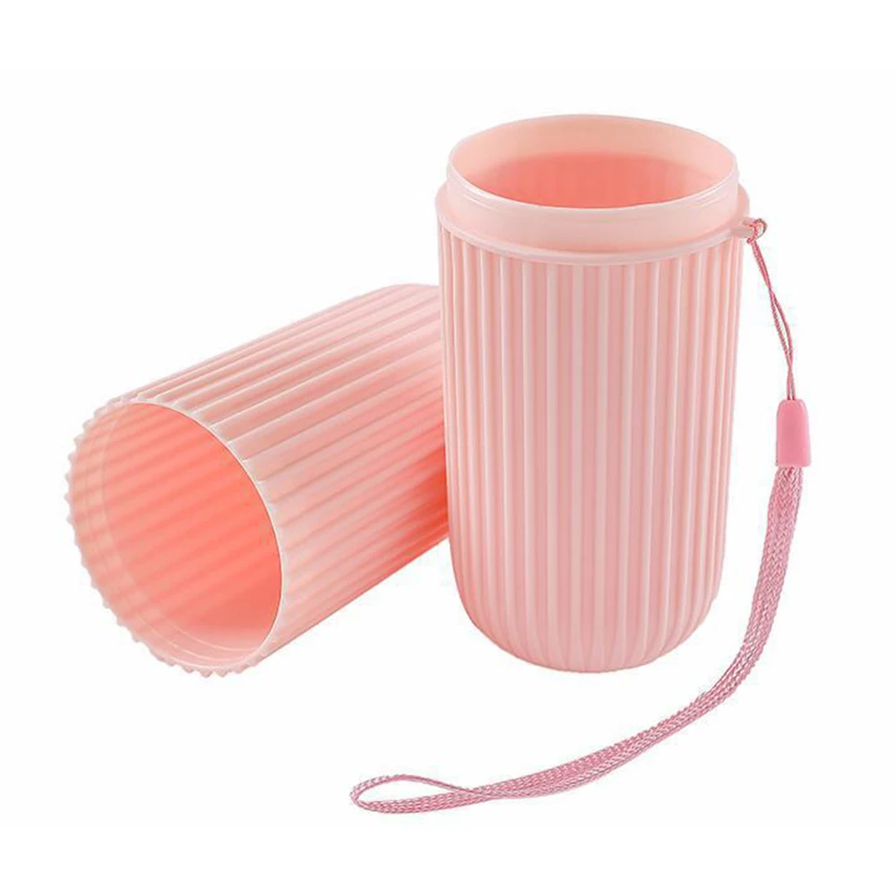 1Pc Portable Toothbrush Cup Bathroom Toothpaste Holder Storage Case Box Organizer Travel Toiletries Storage Cup New Creative 1Pc