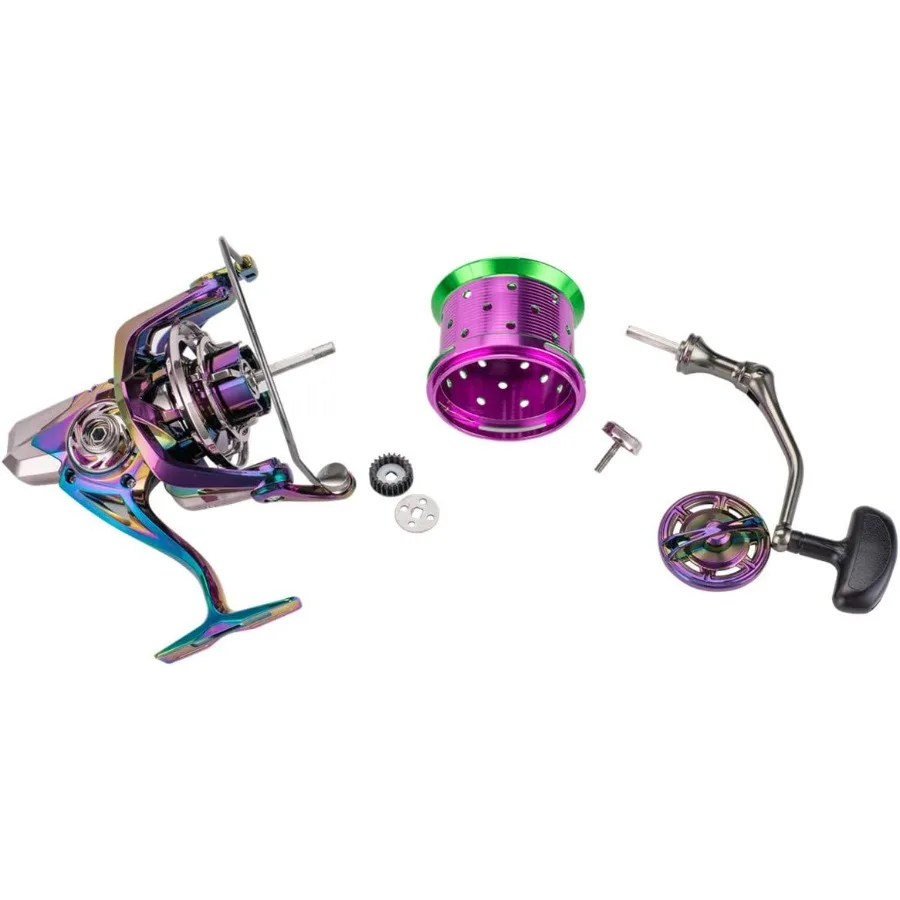 بكرات الصيد الدوارة 70 رطل ماكس قوة السحب 18 + 1 الفولاذ المقاوم للصدأ BB هيكل معدني عجلة الصيد 8000 10000 12000 بكرة سلسلة F #5