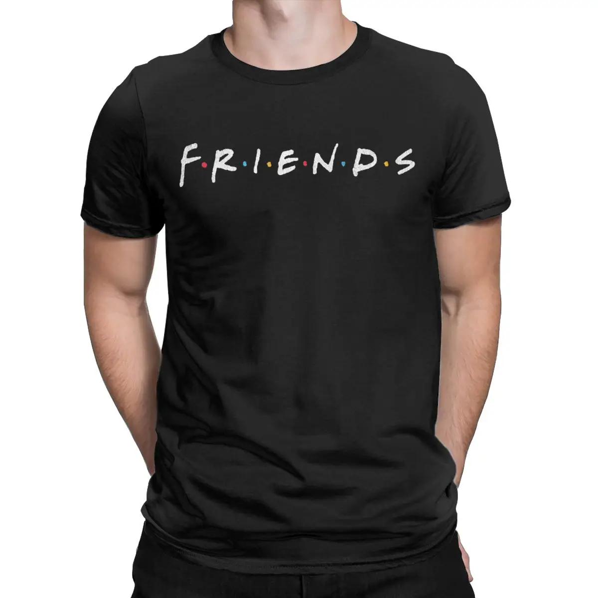 Men's Friends TV Show T Shirt Cotton Tops Funny Short Sleeve Round Collar Tees Big Size T-Shirt