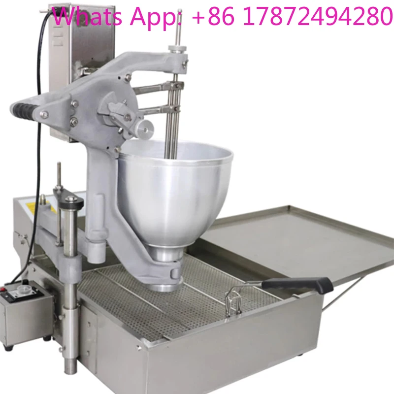 Automatic Dropping Electric Ring Donut Machine with 3 Molds Ball Donut Maker Hand Operate Mochi Doughnut Maker