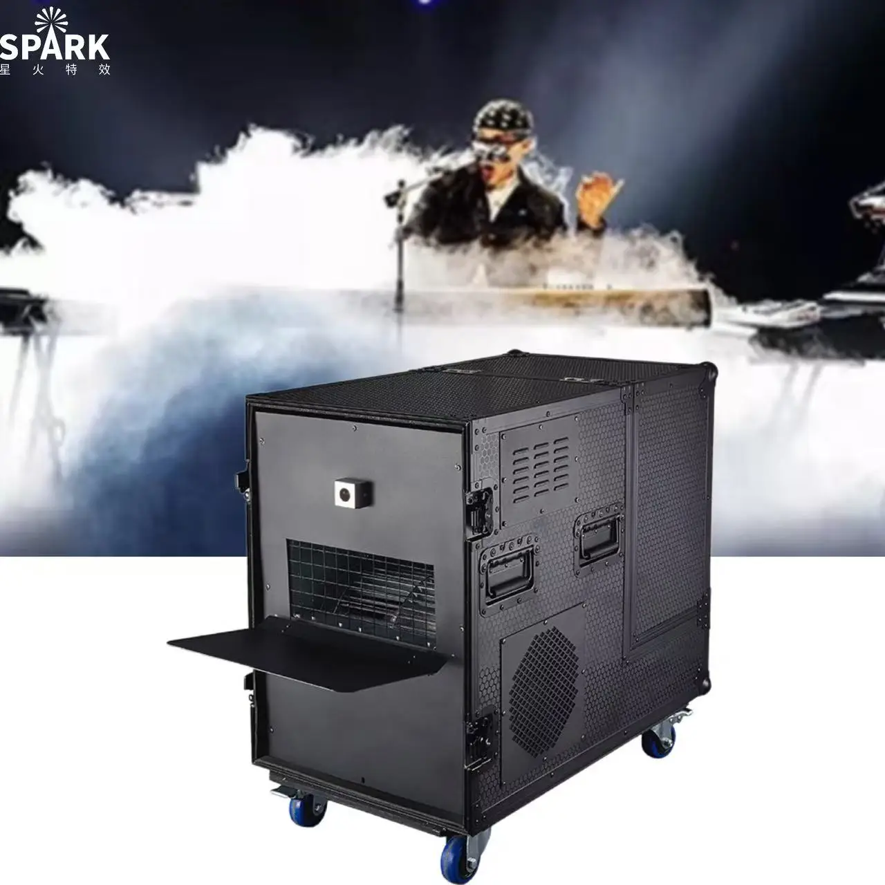 SP 4000W Metal Fog Machine with Remote Control 1000 Coverage Flight Case & Portable Handling for Party/Wedding Celebrationsgloba