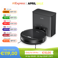 ILIFE  V9Pro Robot Vacuum, Self-Emptying, 3000Pa Strong Suction, Gyro Navigation, Schedule, App/Alexa Control, for Pet Hair