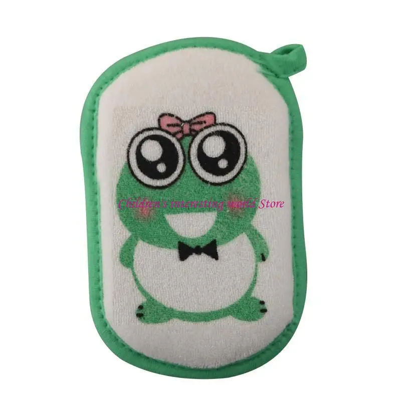 동물 패턴 베이비 목욕 스폰지 재미있는 목욕 시간 필수 인체 공학적 디자인 스폰지 425f