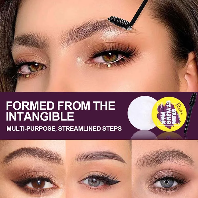 Transparentes Gel-Brauen-Styling-Wachs, langanhaltender Halt, wasserfest und schweißfest, 3D Natural Wild Eyebrow Setting Augenbrauenwachs
