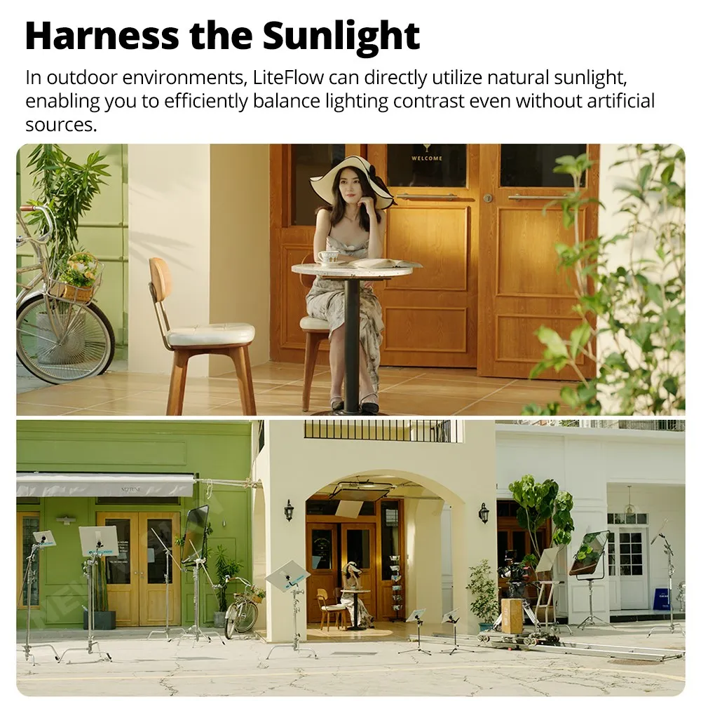 GODOX LiteFlow 7/15/25/50/100 إضاءة سينمائية بأحجام مختلفة عاكس تركيب جهد ملحقات التصوير عاكس الشمس