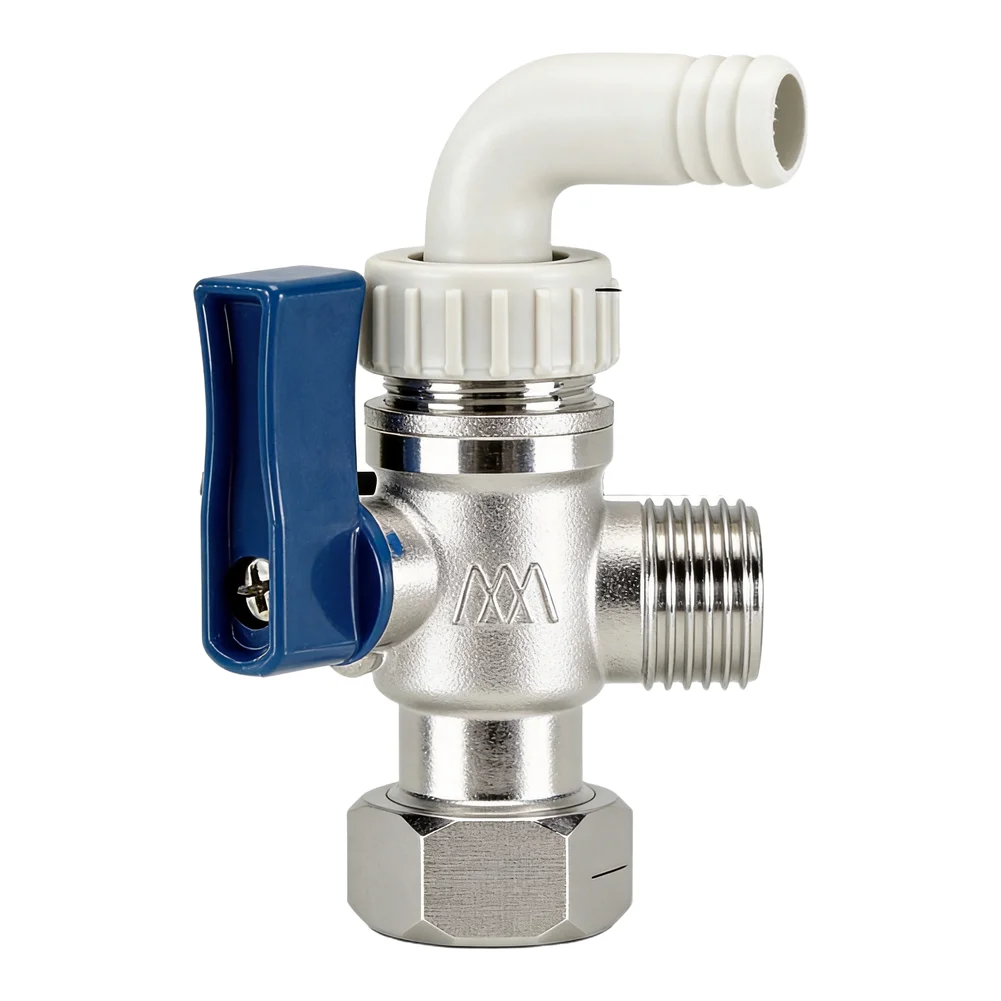 Removable Abs Fitting Water Heater Drain Valve Sturdy Brass Material Standard 4-point Thread For Electric Water Heaters As Shown