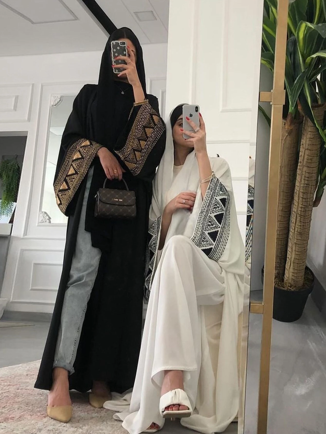 

Eid Muslim Ramadan Abaya for Women Embroidery Cardigan Party Dress Dubai Long Robe Morocco Abayas Kaftan Gorgeous Clothes