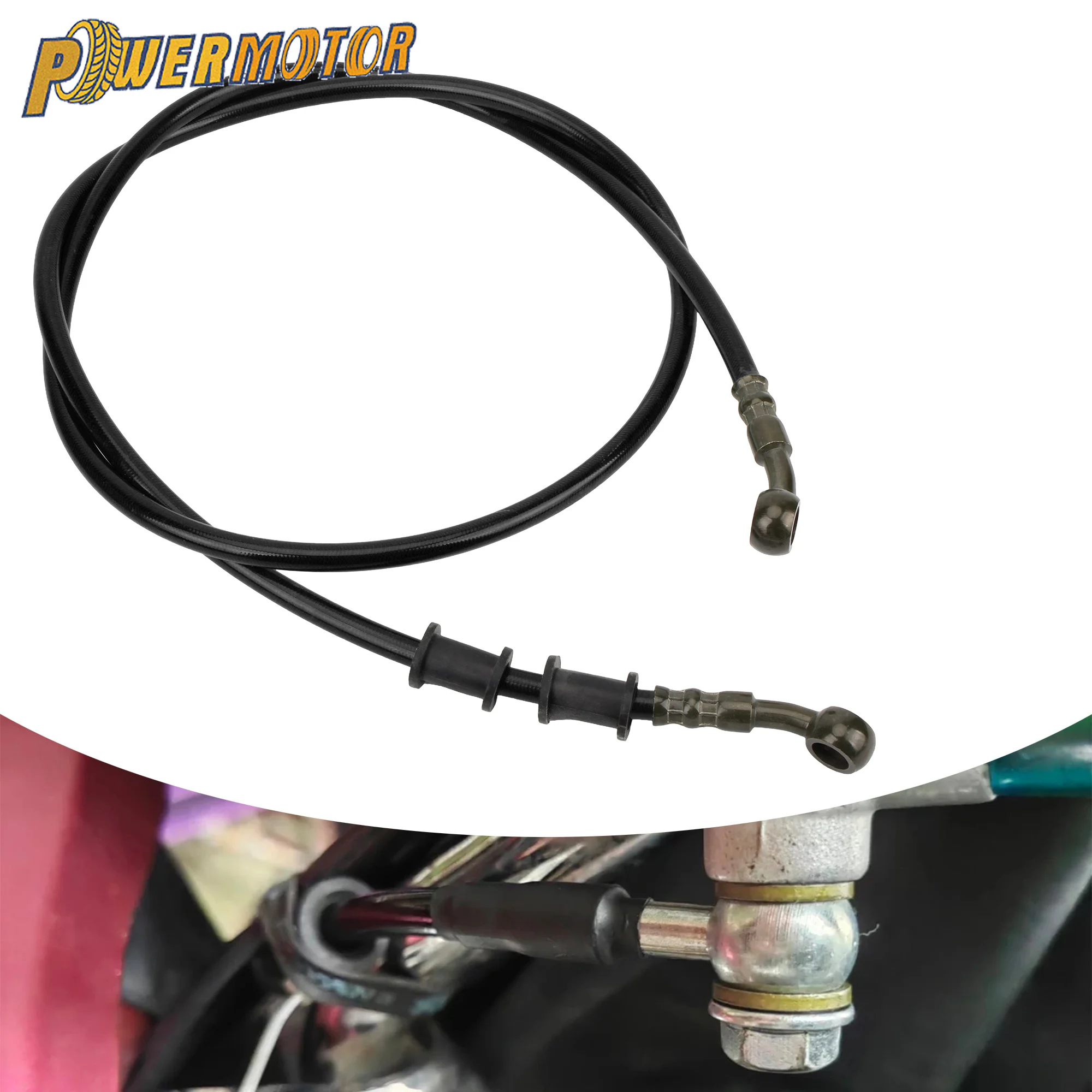 

Motorcycle M10 Braided Line Steel Brake Oil Hose 80cm 100cm 110cm 120cm Clutch Hydraulic Hose Racing Dirt Pit Bike Scooter Parts