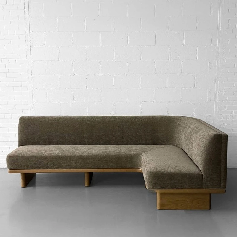 Modern simple living room sofa Small apartment card seat corner sofa