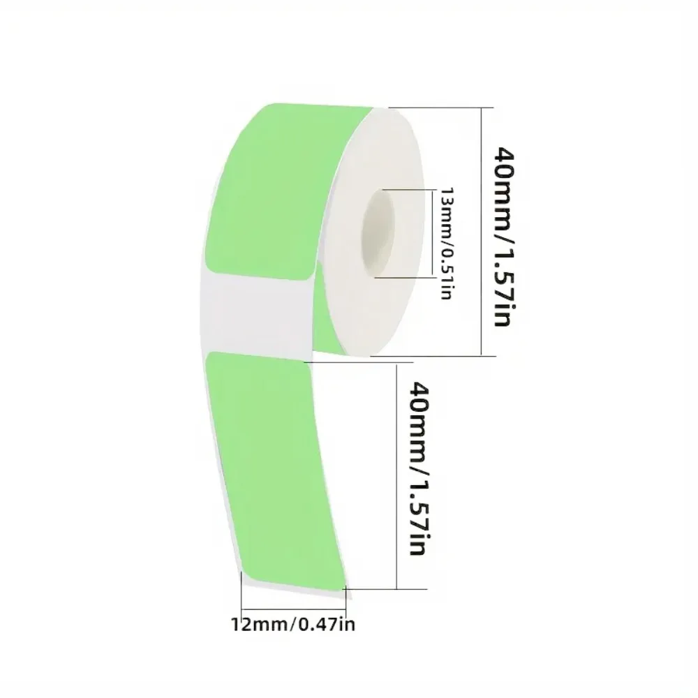 New Colorful Adhesive Label Maker Paper 12mm×40mm 160/Roll Laminated Labeling Paper Label Tape Print Stickers Office Supplies