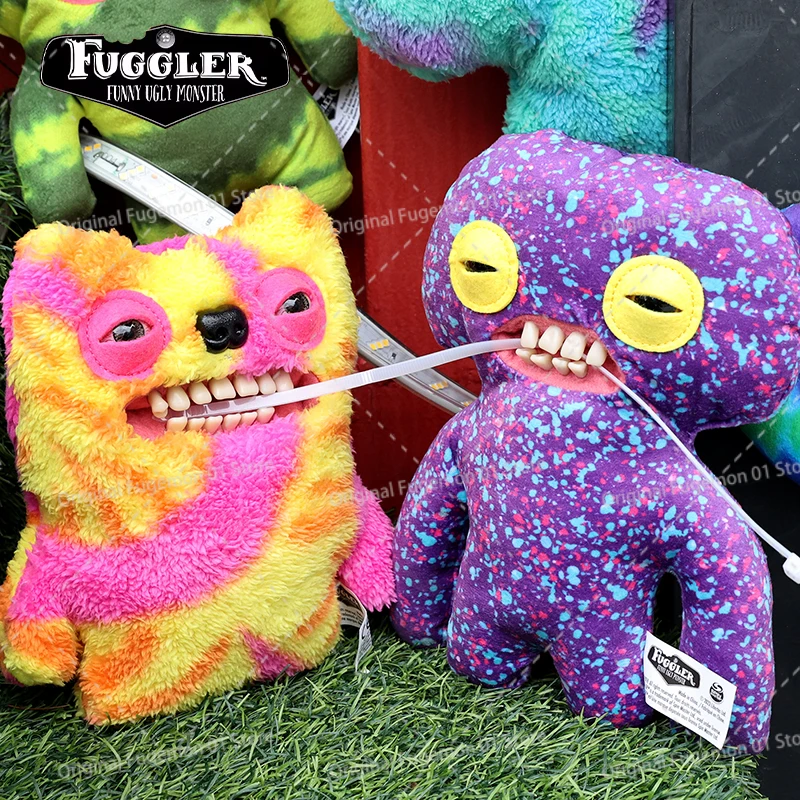 100% Original Fuggler gros dents mignon dent édition laboratoire monstre poupée annodé Alien Gaptooth McGoo jouets couleur aléatoire