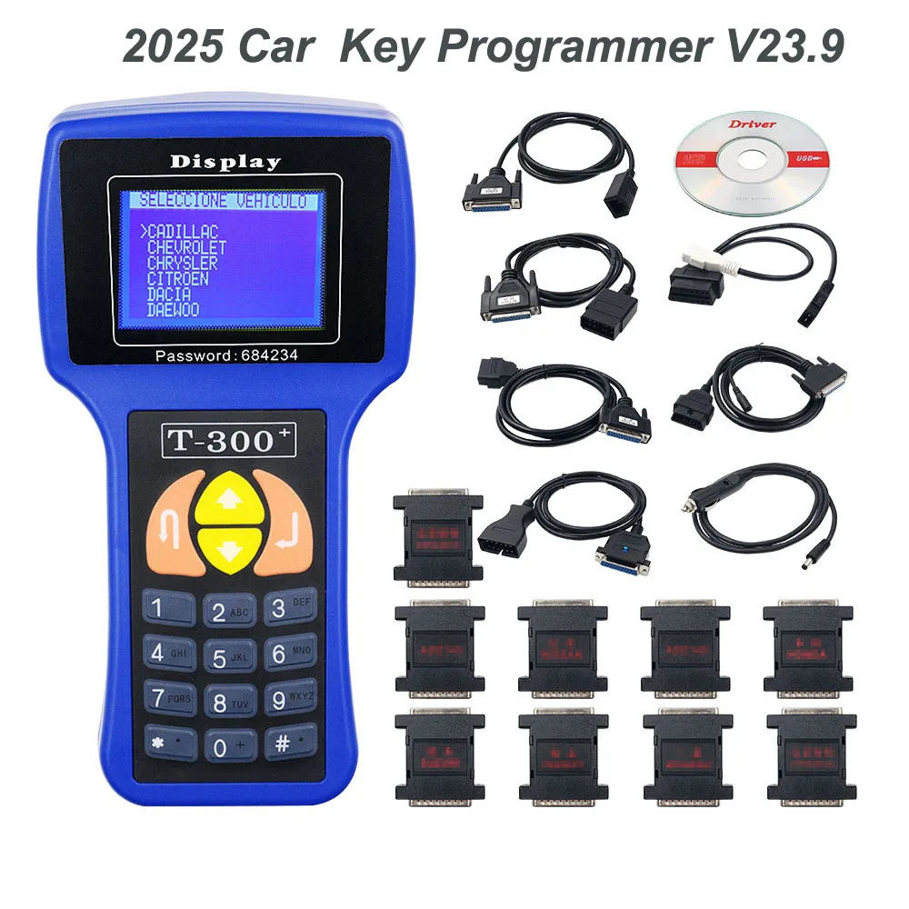 Picture 4: Best Car Key Programmer T300 diagnostic scanner tools Keys Programmer V23.9 Code Programmer English or Spanish Optional