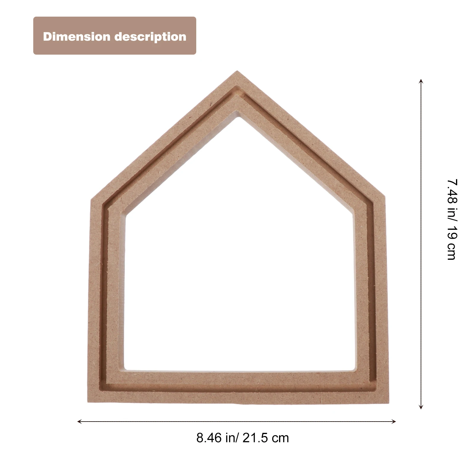 

1 set Wooden Embroidery Hoop Small House Frame Semicircle Stand Cross Stitch Display Rack for Embroidery Crossstitch Needlework