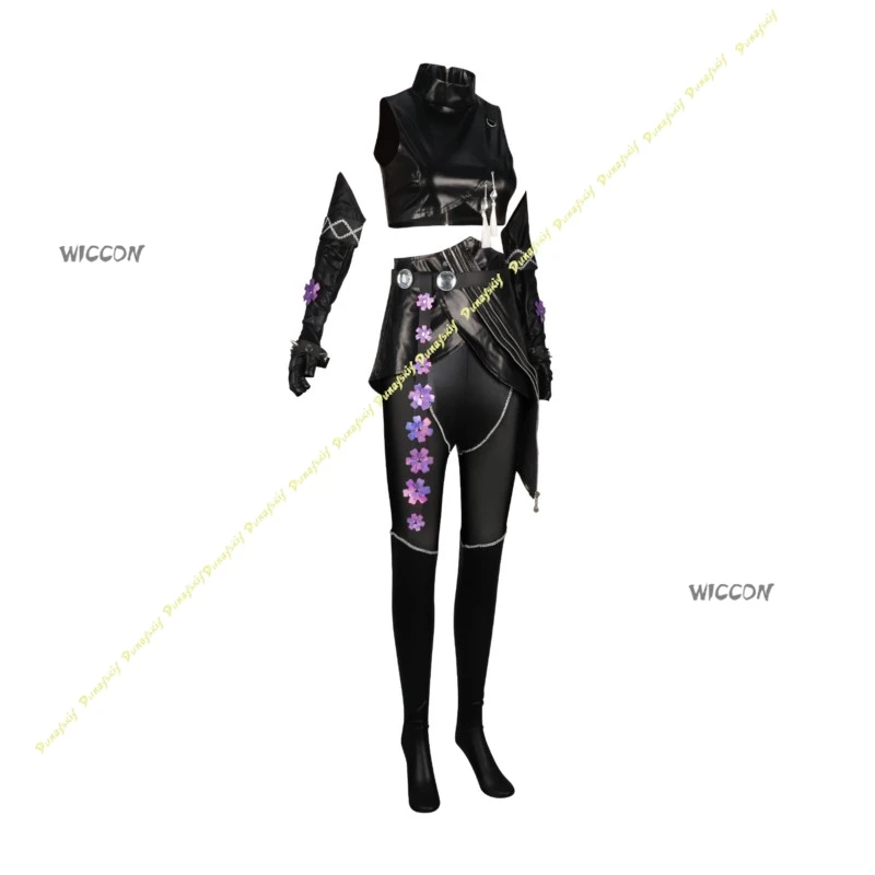 Costumi Cosplay Anime Mira Parrucca Vestito da ragazza Demone Vestire Nero Cool Fight Stage Set Top Gonna Natale Halloween