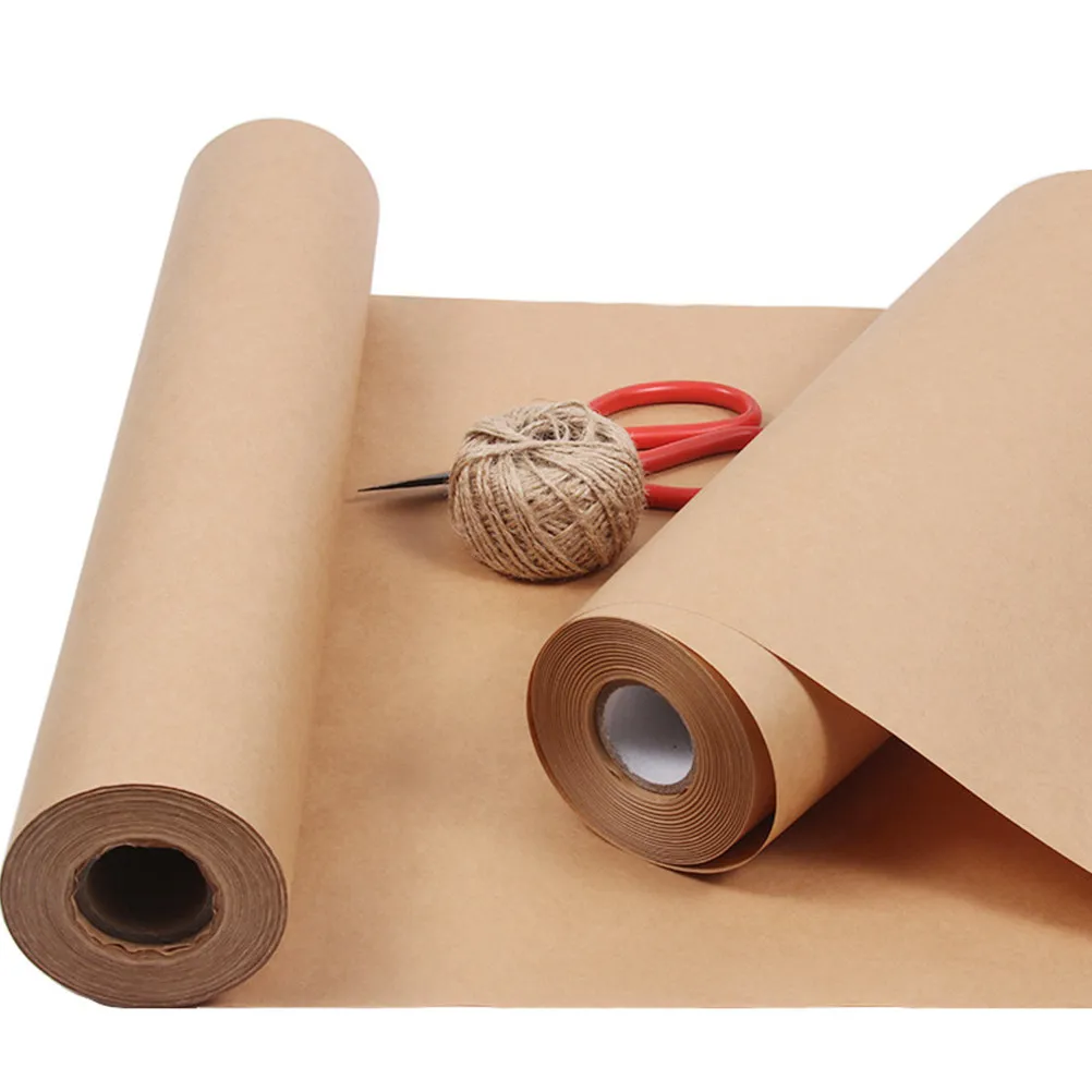 

1 Roll Kraft Paper Brown Wrapping Paper Gift Packing Material Gift Wrap for Flowers Crafts DIY Craft Wrapping Papers