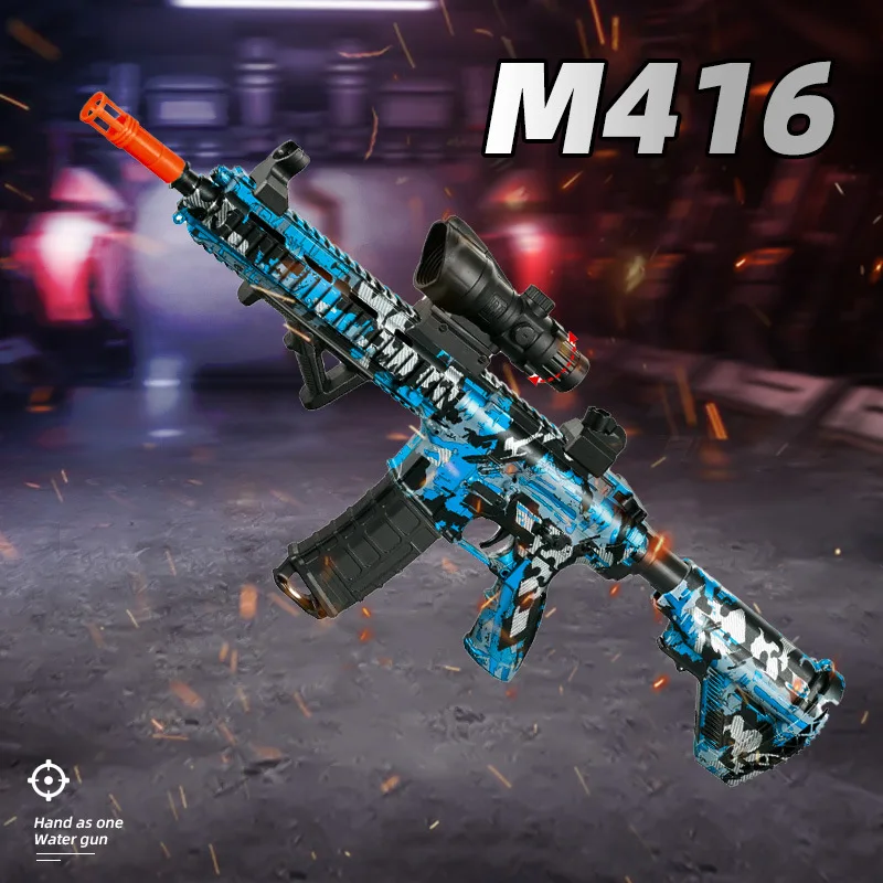 M416 Gun Toy Outdoor Elektrische Blaster Schieten Sport Gel Bullet Shoot Zomer Waterbal Speelgoed Voor Interactief Ouder-kind Spel