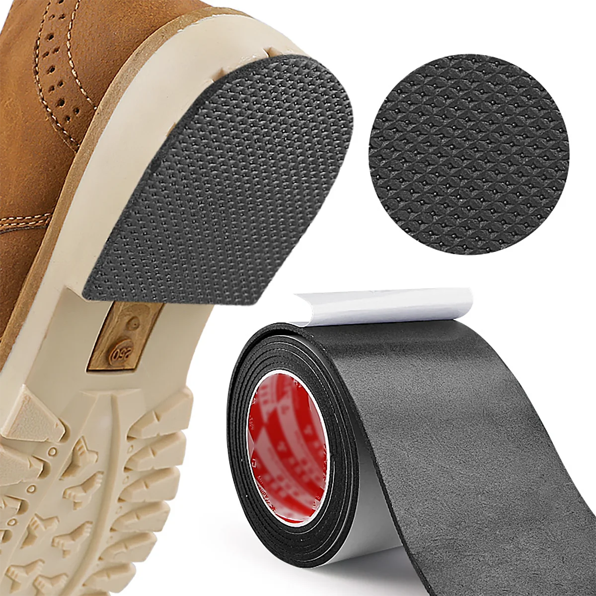1 roll of wear-resistant noise-reducing sole stickers for high-heeled shoes, sneakers, and sandals, non-slip self-adhesive insoles, sole repair patches, sole protection pads