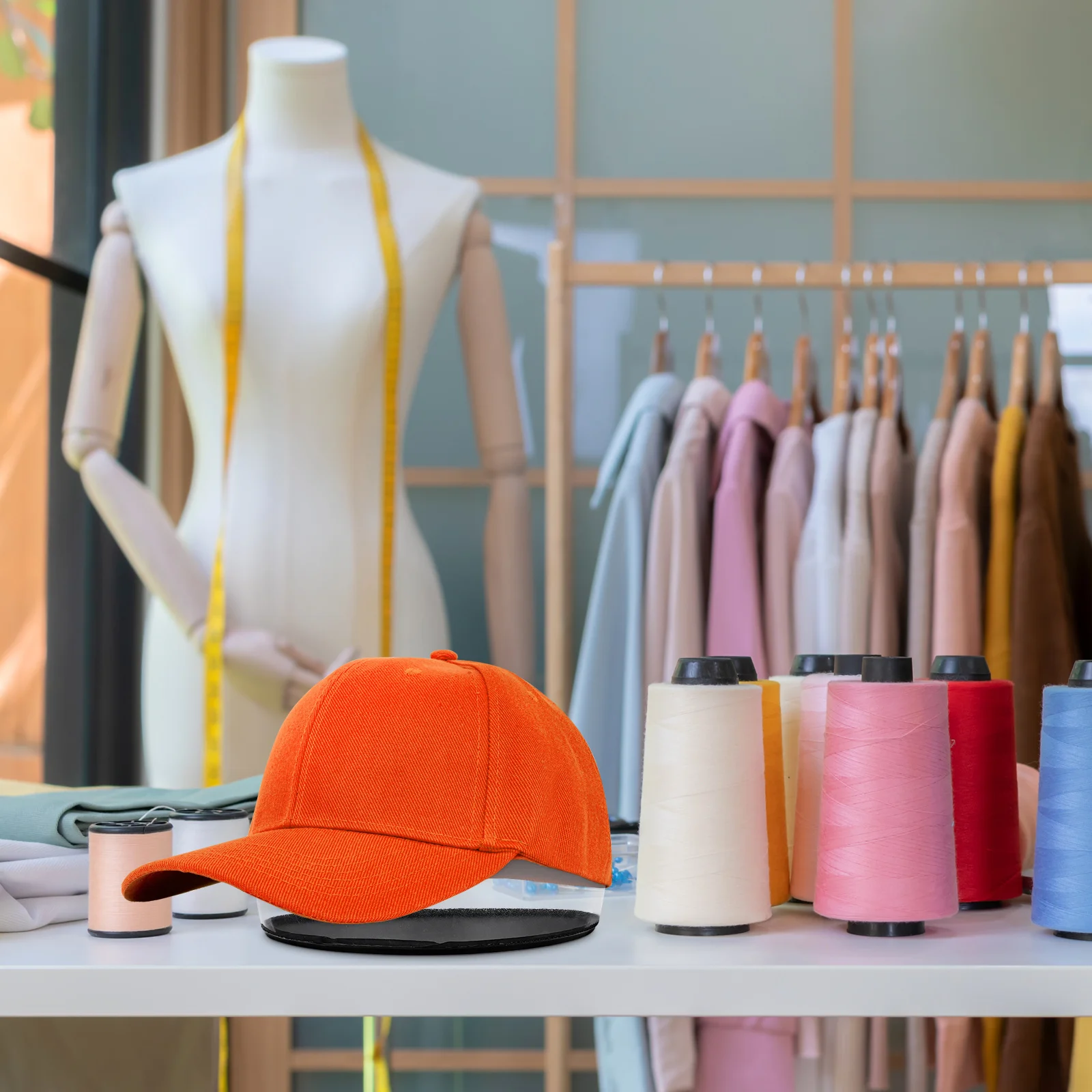 

PVC Inflatable Hat Shaper Round Dome Display Stand Simple Design Caps Support Holder for Store Home Hat Protection