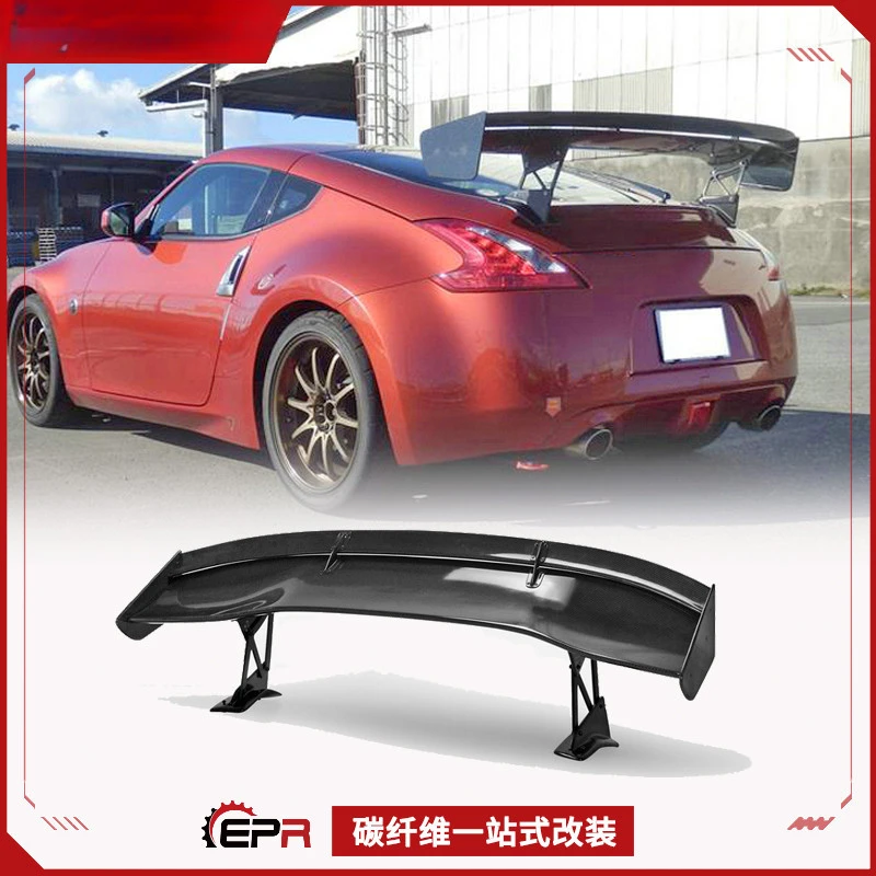 

For Nissan Z34 370Z Carbon Fiber Voltex Style Double-Layer GT Rear Fixed Spoiler