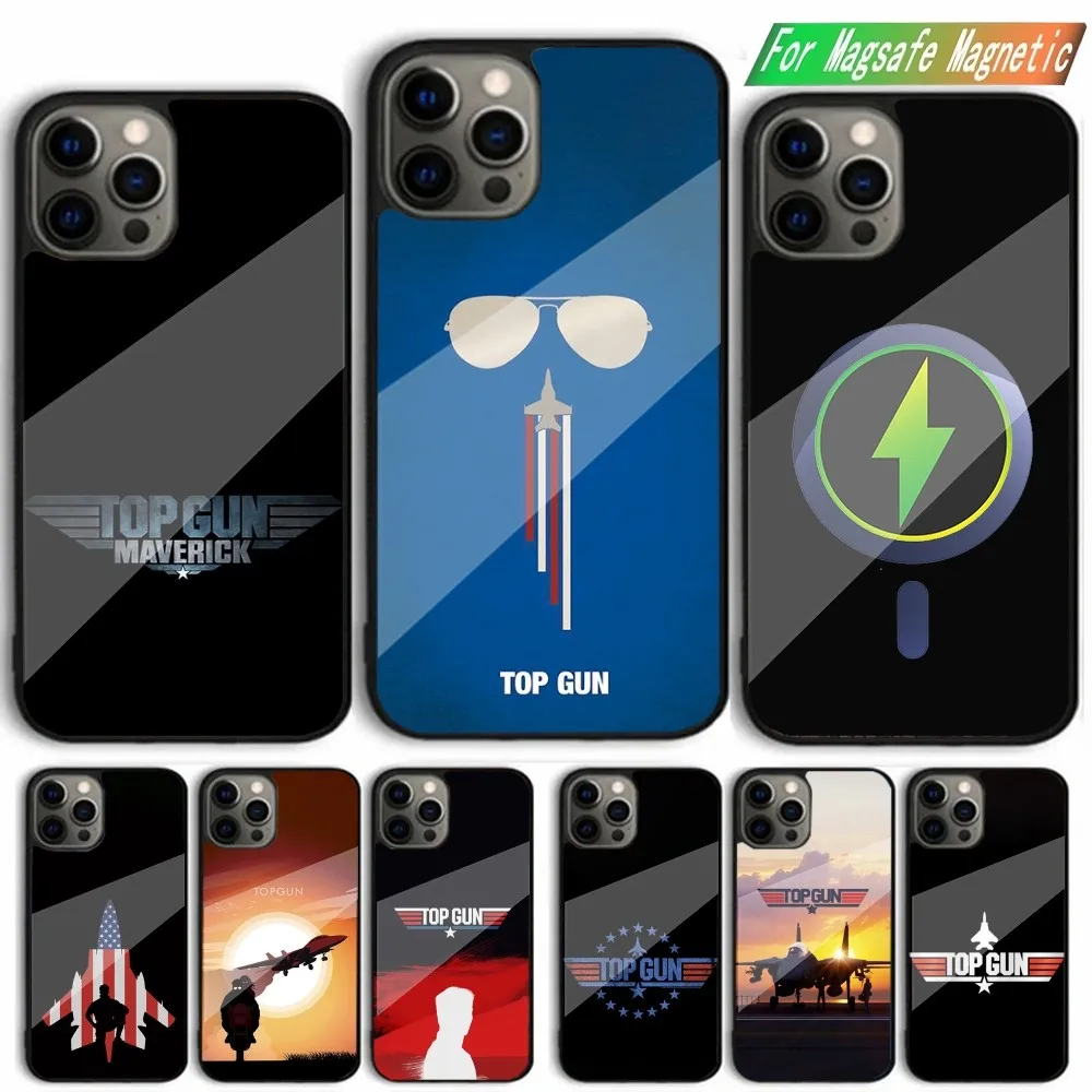 Movie Top G-Gun M-Maverick Phone Case For iPhone 15,14,13,12,11,Plus,Pro,Max Mini Magsafe Magnetic Wireless Charging