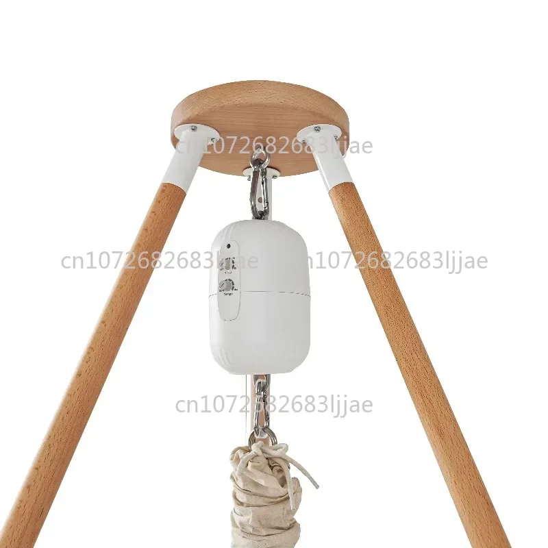 Solid Beech Baby Hammock Stand with Steel Connector for Children's Crib Baby Hammock with Stand